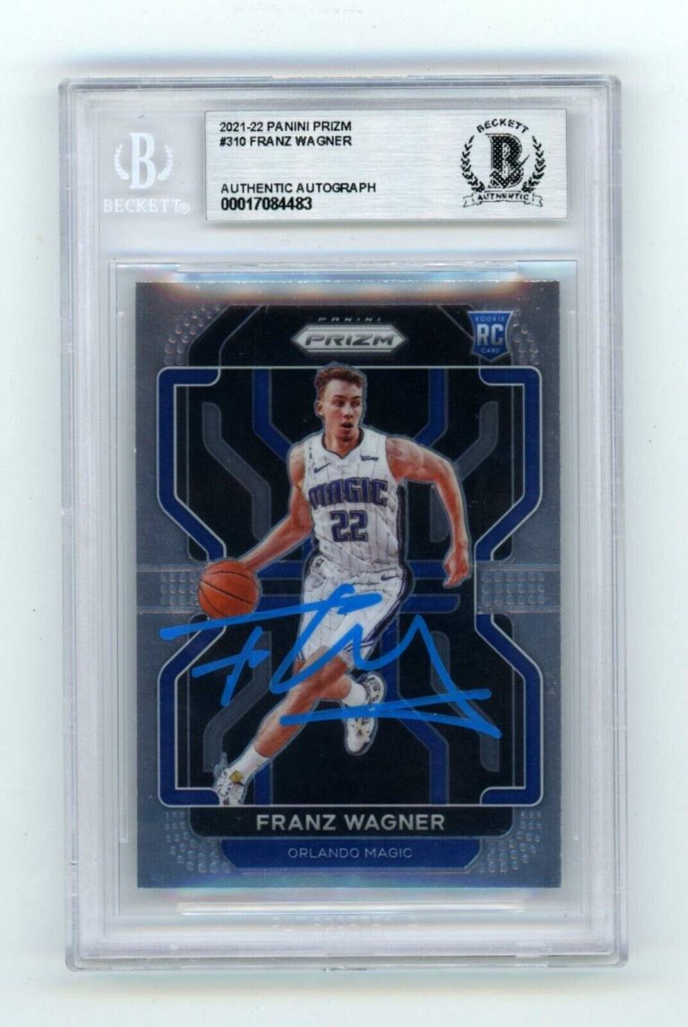 Franz Wagner 2021-22 Panini Prizm #310 Rookie RC Signed Beckett BAS BGS Auto