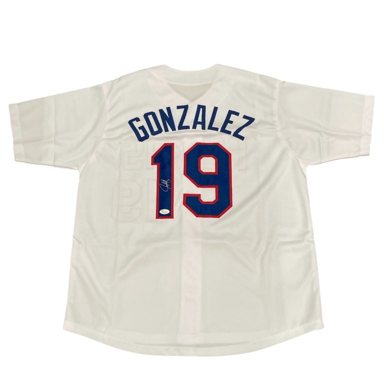 Juan Gonzalez Signed Auto Autographed Texas Rangers Jersey JSA COA