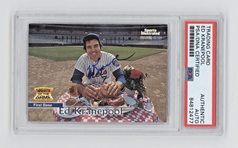 Ed Kranepool 1999 Fleer Sports Illustrated #55 Signed PSA Authentic Auto NY Mets