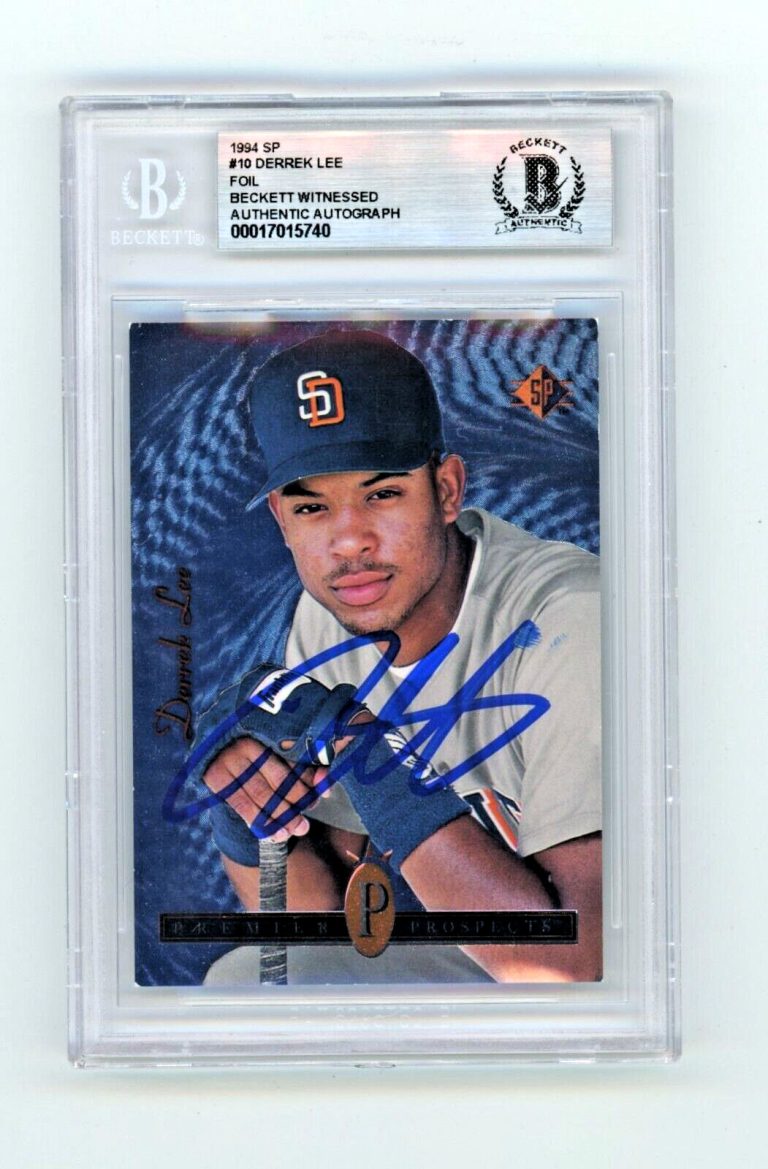 Derrek Lee 1994 Upper Deck SP Foil #10 Rookie RC Signed Beckett BAS BGS Auto