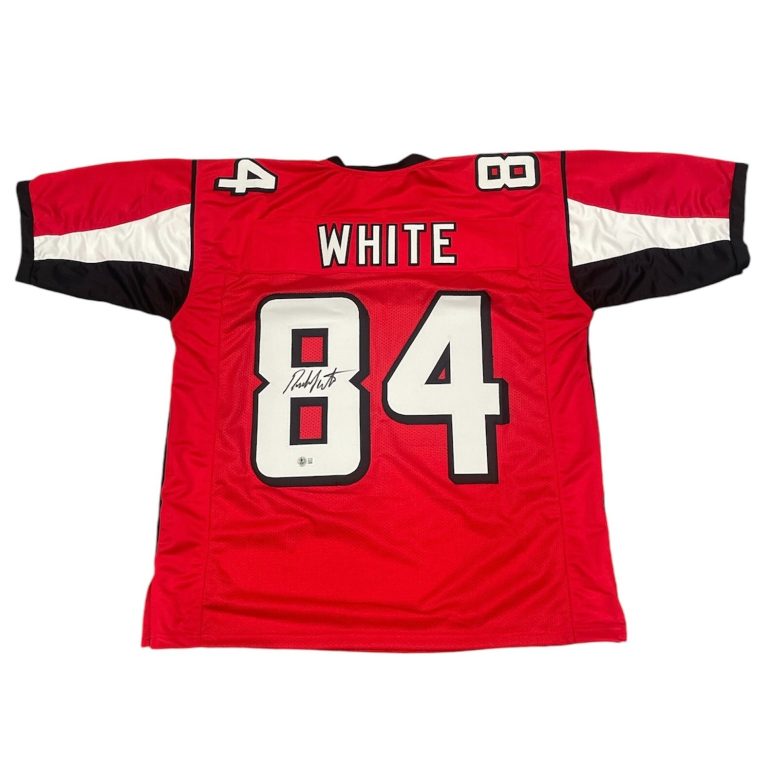 Roddy White Signed Atlanta Falcons Custom Jersey Beckett Witness BAS COA