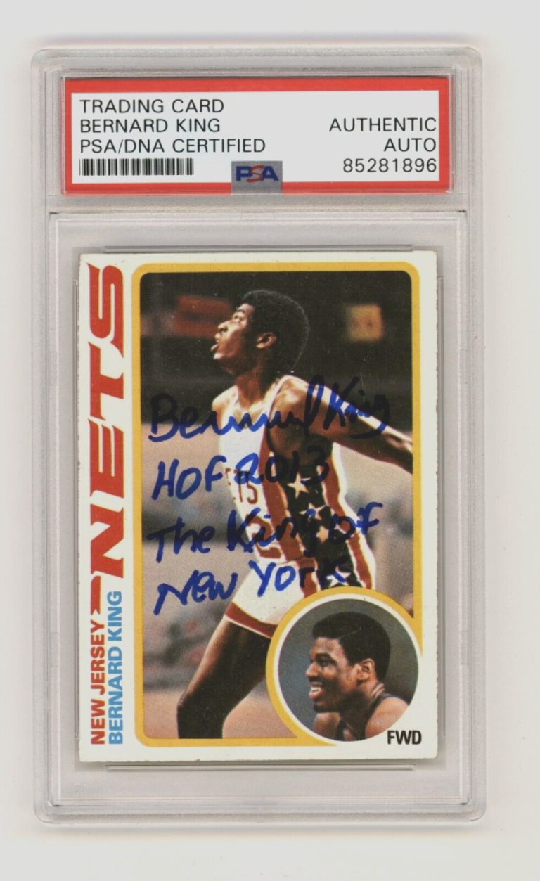 Bernard King 1978-79 Topps #75 Rookie RC w/ HOF & NY Insc. Signed PSA DNA Auto