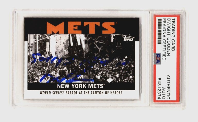 Dwight Doc Gooden 2021 Topps Once Upon a Time in Queens Sorry Missed It PSA Auto