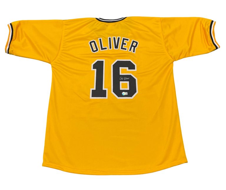Al Oliver Signed Pittsburgh Pirates Custom Jersey Beckett Witness BAS COA