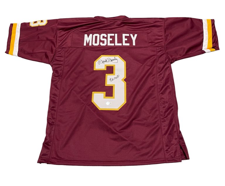 Mark Moseley Signed Washington Custom Jersey w/ 82 MVP Beckett Witness BAS COA
