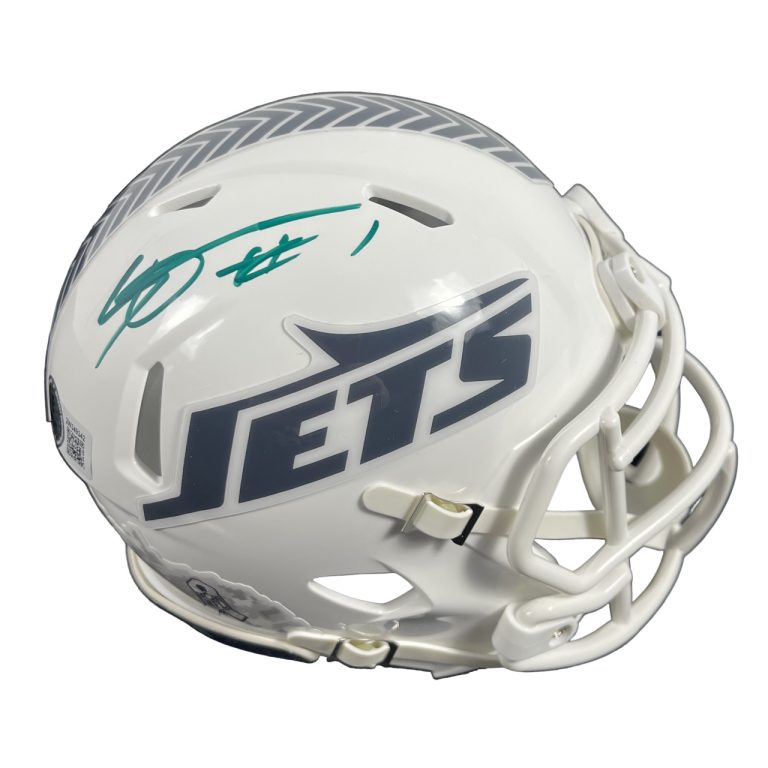 Sauce Gardner Signed New York Jets 24 Salute Mini Helmet Beckett Wit BAS COA