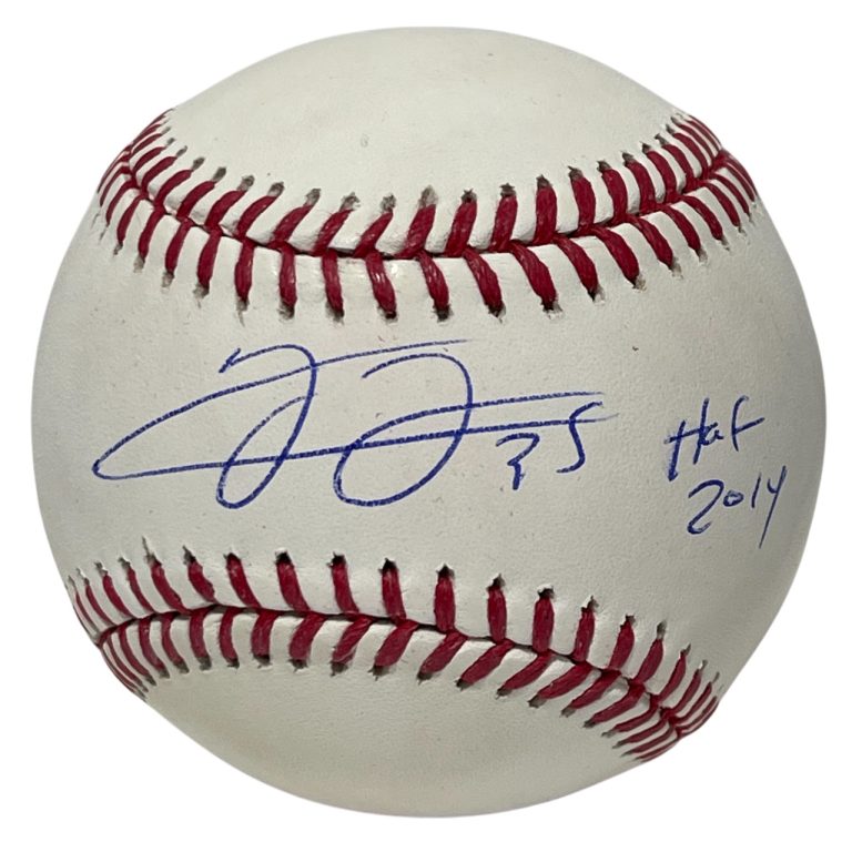 Frank Thomas Signed ROMLB Baseball w/ HOF 2014 Beckett Witness BAS COA