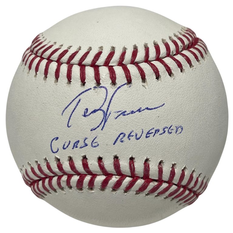 Terry Francona Signed ROMLB Baseball w/ Curse Reversed Beckett Witness BAS COA
