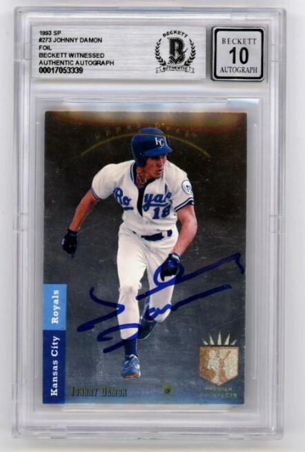 Johnny Damon 1993 Upper Deck SP #273 Signed Rookie RC Beckett BAS BGS 10 Auto