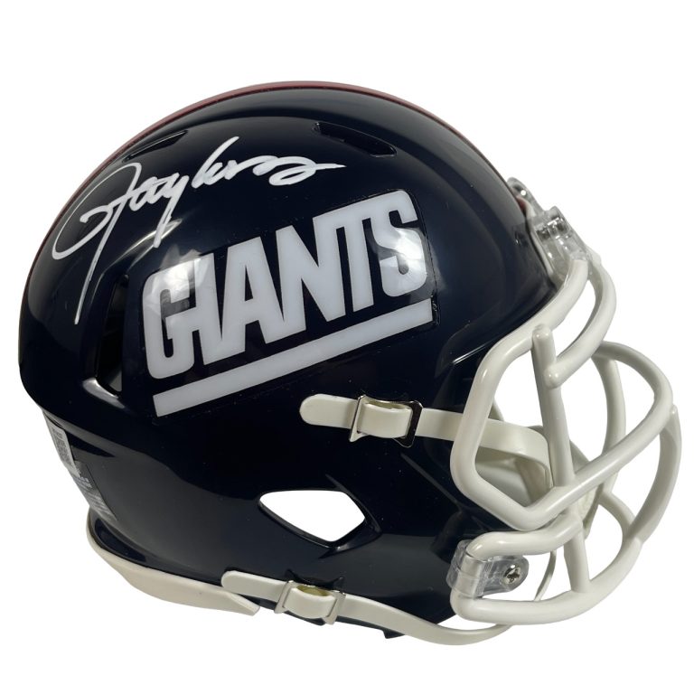 Lawrence Taylor Signed New York Giants TB Mini Helmet Beckett Witness BAS COA
