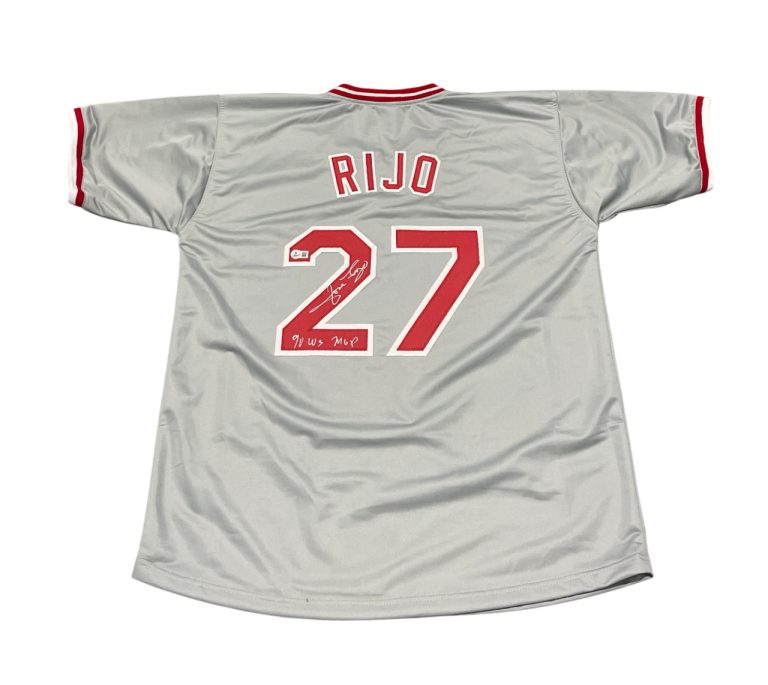Jose Rijo Signed Cincinnati Reds Custom Jersey w/ 90 WS MVP Beckett Wit BAS COA
