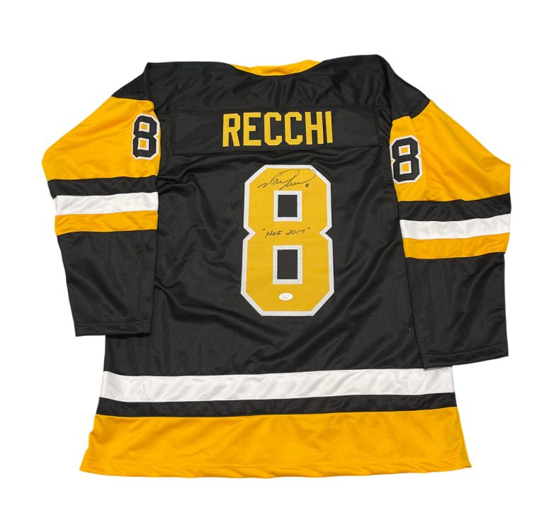 Mark Recchi Signed Pittsburgh Penguins Custom Jersey w/ HOF 2017 JSA COA