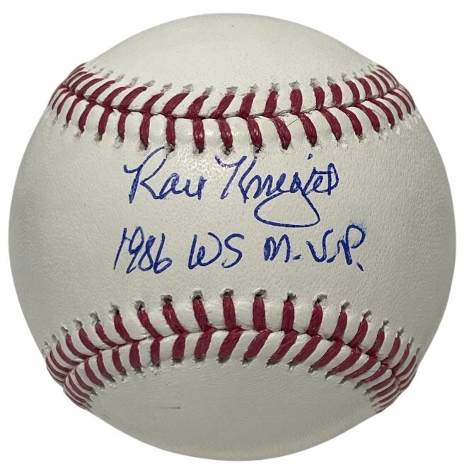 Ray Knight Signed ROMLB Baseball w/ 1986 WS MVP Beckett Witness BAS COA NY Mets