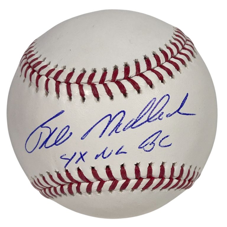 Bill Madlock Signed ROMLB Baseball w/ 4x NL BC Beckett Witness BAS COA