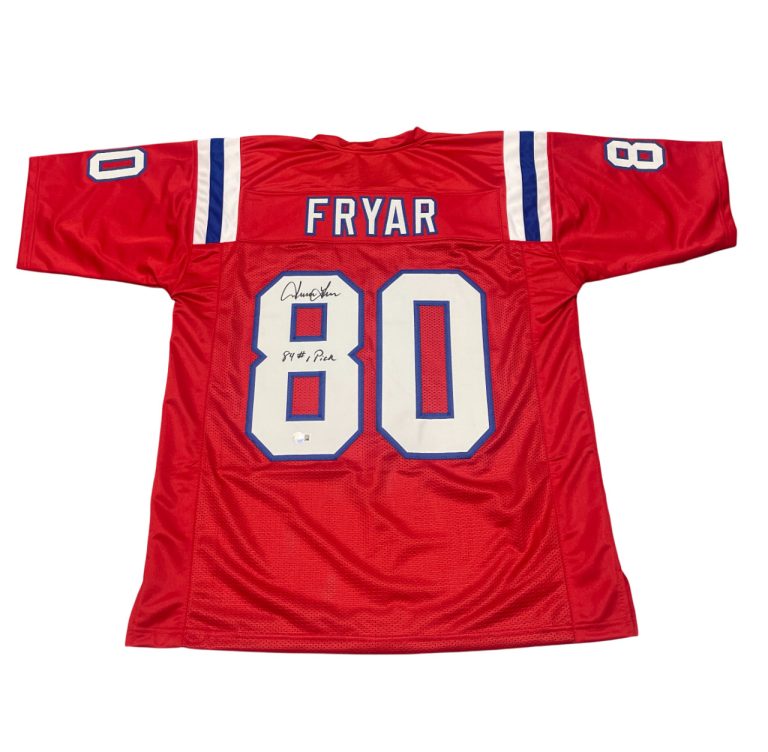 Irving Fryar Signed Patriots TB Custom Jersey w/ 84 #1 Pick Beckett Wit BAS COA