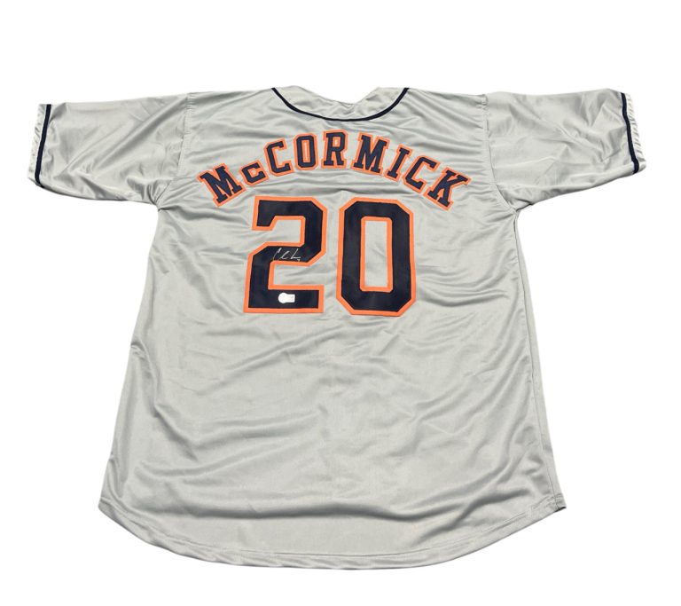 Chas McCormick Signed Houston Astros Custom Jersey Beckett Witness BAS COA