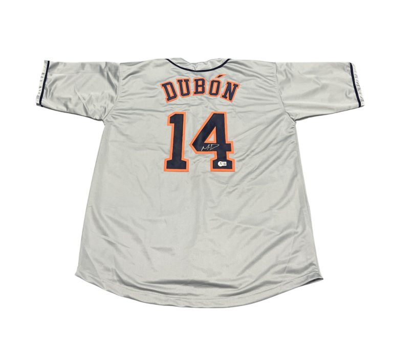Mauricio Dubon Signed Houston Astros Custom Jersey Beckett Witness BAS COA