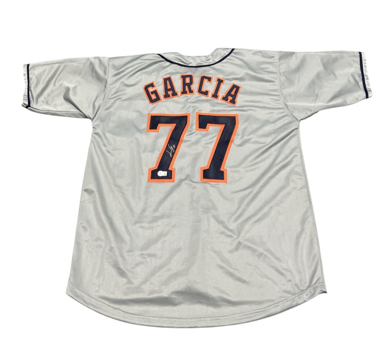 Luis Garcia Signed Houston Astros Custom Jersey Beckett Witness BAS COA