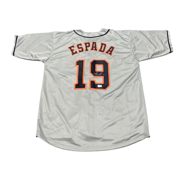 Joe Espada Signed Houston Astros Custom Jersey Beckett Witness BAS COA