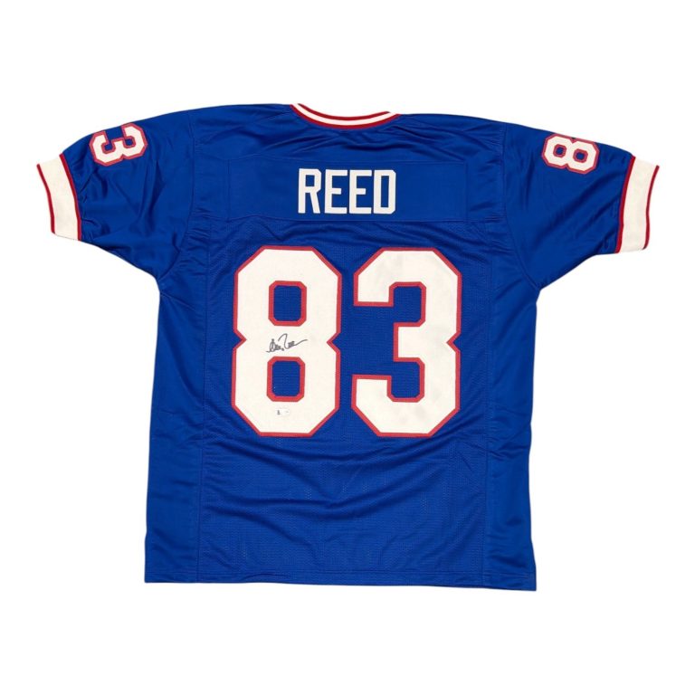 Andre Reed Signed Buffalo Bills Custom Jersey Beckett Witness BAS COA