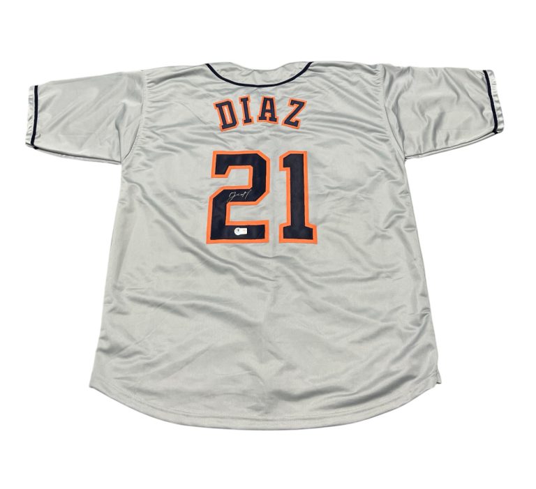 Yainer Diaz Signed Houston Astros Custom Jersey Beckett Witness BAS COA