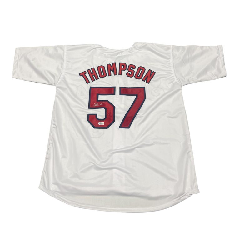 Zach Thompson Signed St Louis Cardinals Custom Jersey Beckett BAS COA