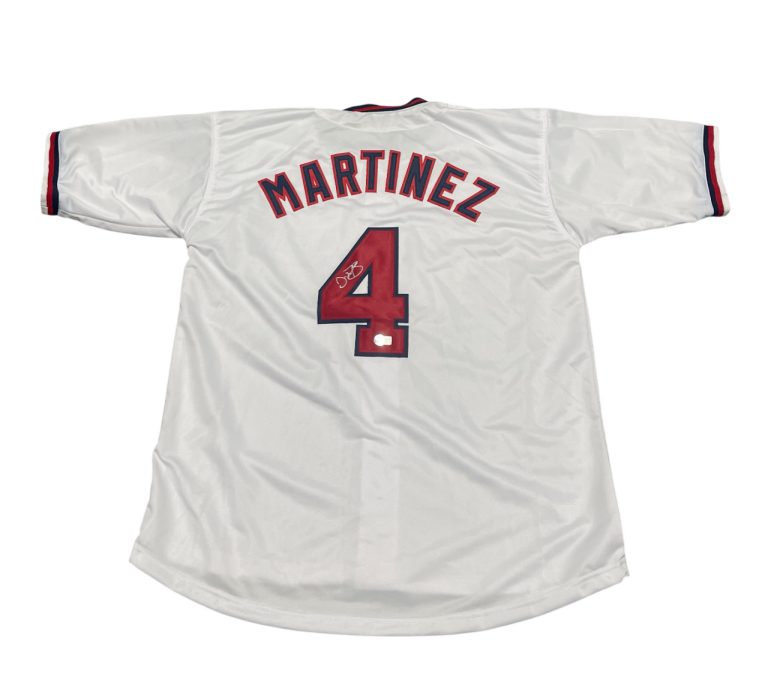 Dave Martinez Signed Washington Custom Jersey Beckett Witness BAS COA