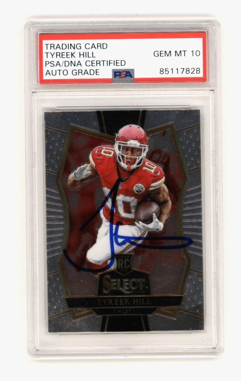Tyreek Hill 2016 Panini Select #170 Premier Rookie RC Signed 10 Auto PSA DNA