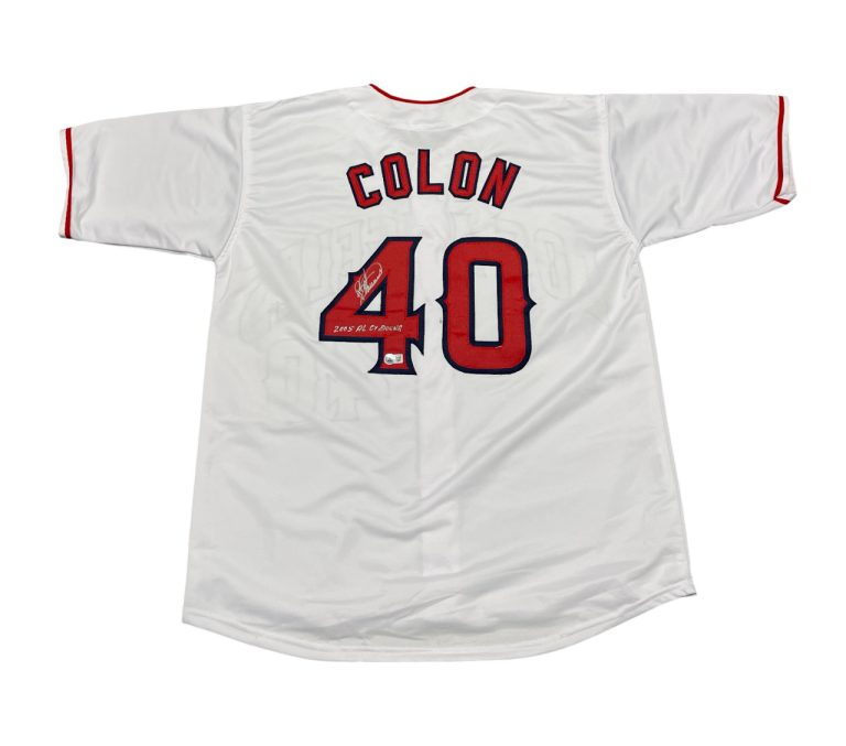 Bartolo Colon Signed Angels Custom Jersey 2005 AL CY Young Beckett Wit BAS COA