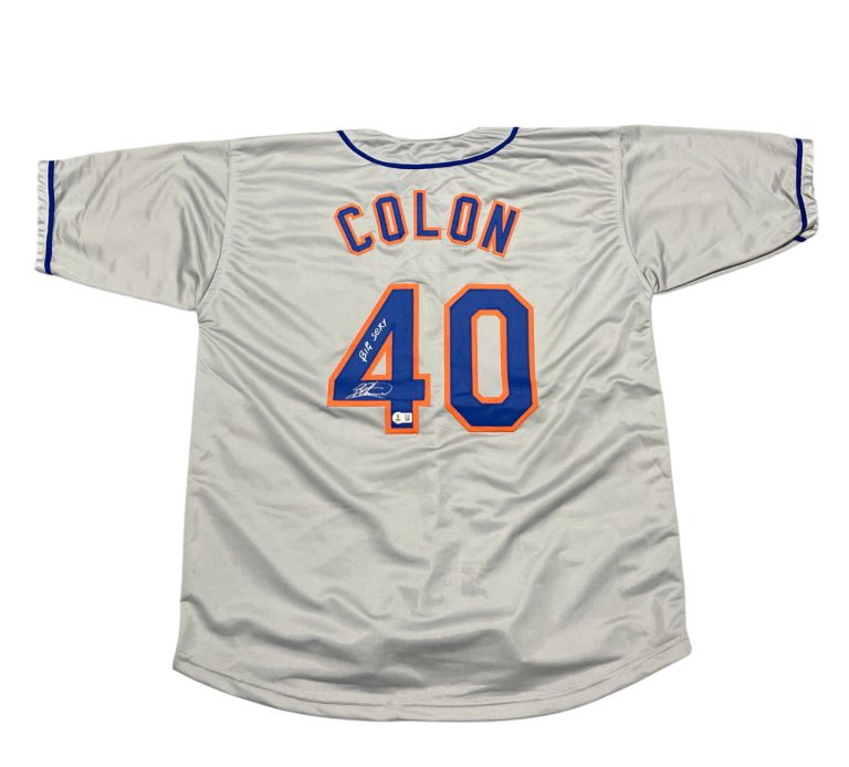 Bartolo Colon Signed Mets Custom Jersey w/ Big Sexy Beckett Witness BAS COA