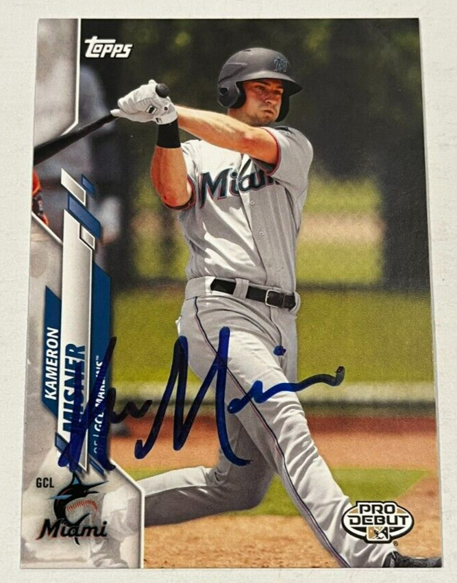 KAMERON MISNER SIGNED 2020 TOPPS PRO DEBUT BASEBALL CARD AUTOGRAPH AUTO