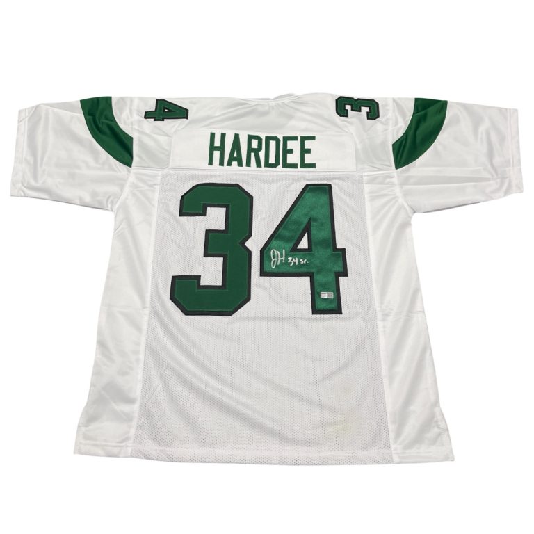 Justin Hardee Sr. Signed New York Jets Custom White Jersey TRISTAR Holo COA