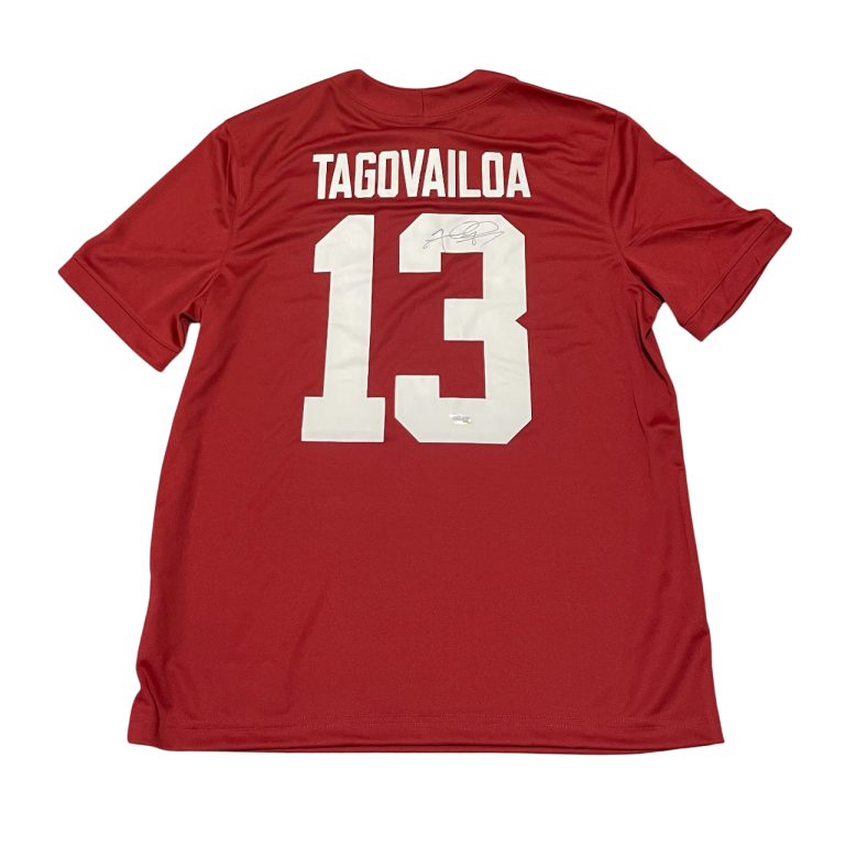 Tua Tagovalioa Signed Auto Alabama Crimson Tide Nike Jersey Beckett BAS COA