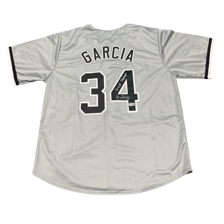 Freddy Garcia Signed Chicago Custom Grey Jersey w Sox Sweep Beckett BAS COA
