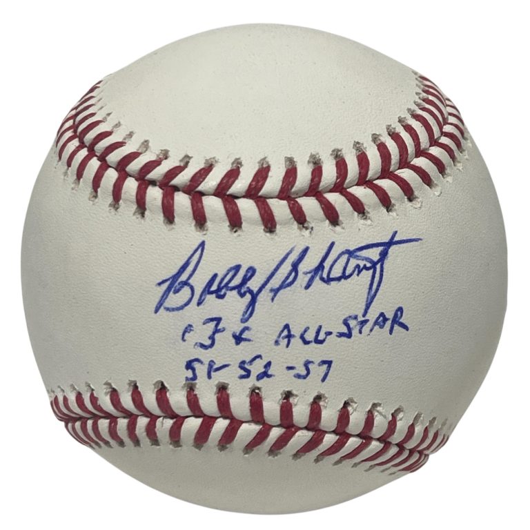 Bobby Shantz Signed Autographed ROMLB Baseball w/ 3x All Star 51 52 57 JSA COA