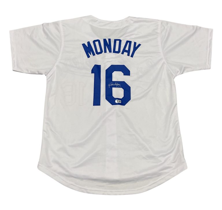 Rick Monday Signed Los Angeles Dodgers Custom Jersey Beckett Witness BAS COA