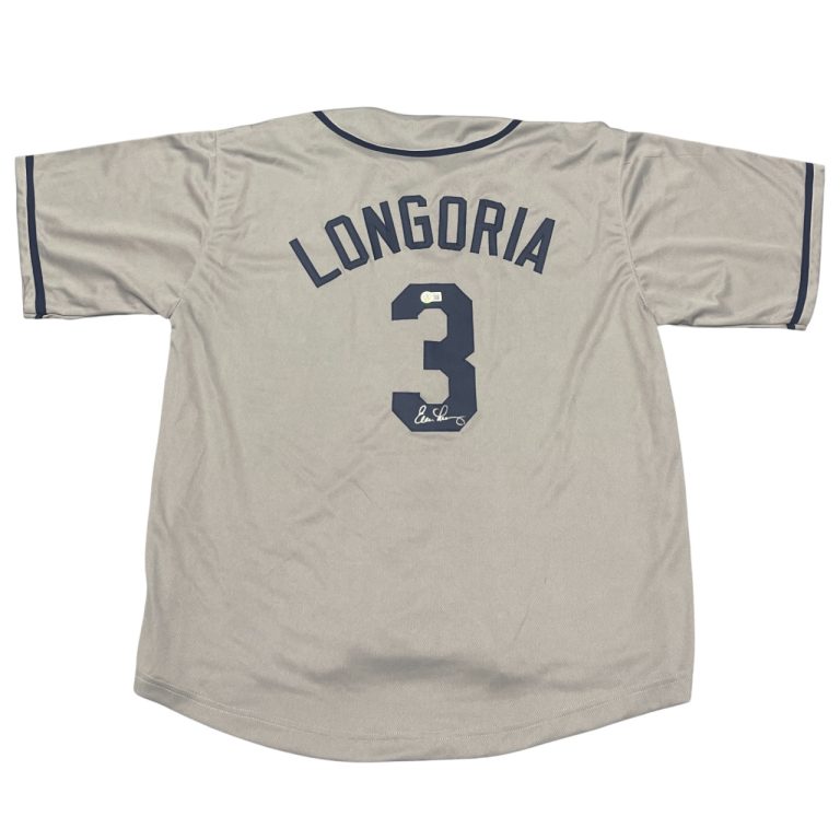 Evan Longoria Signed Tampa Bay Rays Custom Jersey Beckett BAS COA
