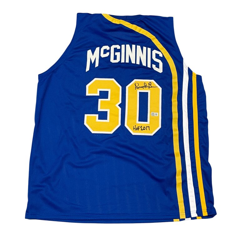 George McGinnis Signed Pacers Custom Jersey w/ HOF 2017 Beckett BAS COA