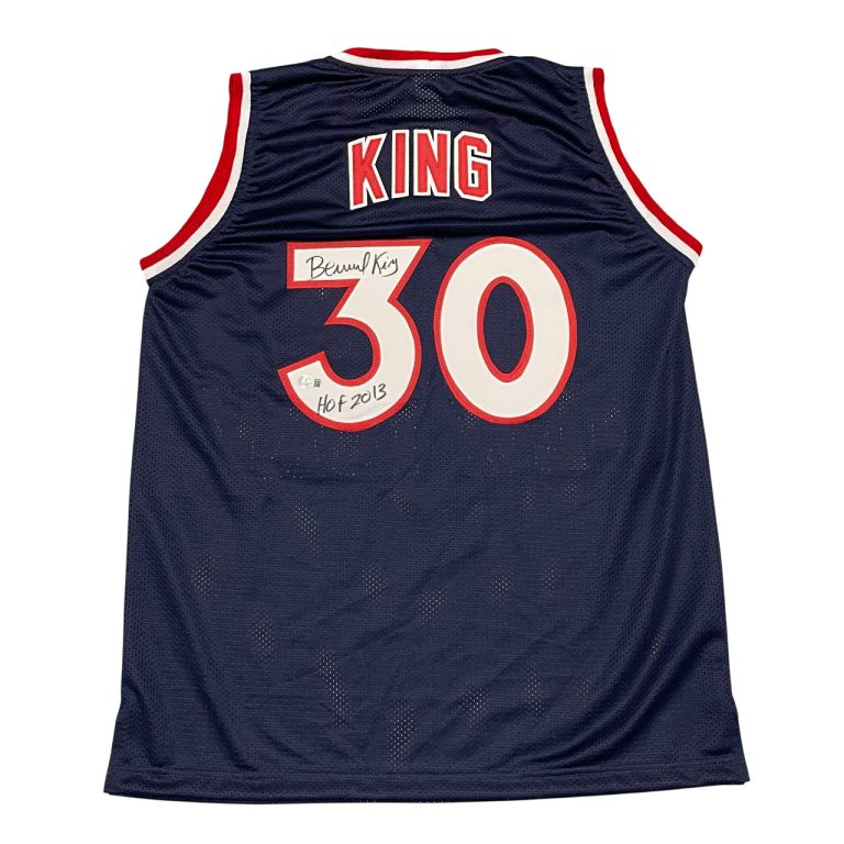 Bernard King Signed New York Knicks Custom Jersey w/ HOF 2013 Beckett W BAS COA
