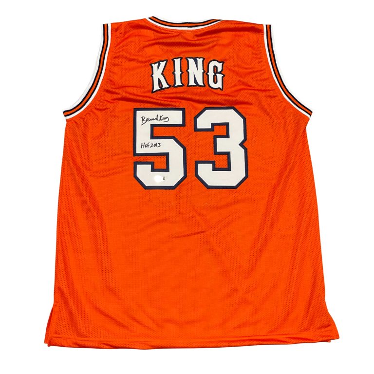 Bernard King Signed Tennessee Custom Jersey w/ HOF 2013 Beckett Witness BAS COA