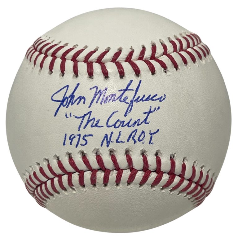 John Montefusco Signed ROMLB Baseball w/ 2 Insc ROY Beckett Witness BAS COA