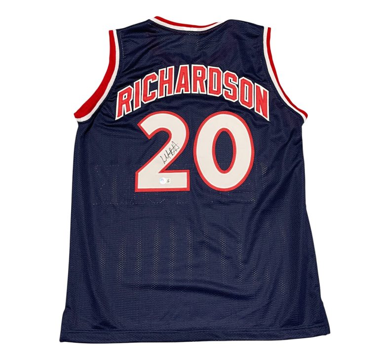 Micheal Ray Richardson Signed New York Knicks Custom Jersey Beckett Wit BAS COA