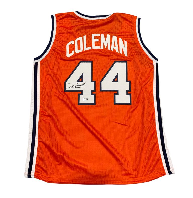 Derrick Coleman Signed Auto Syracuse Orange Custom Jersey Beckett Wit BAS COA
