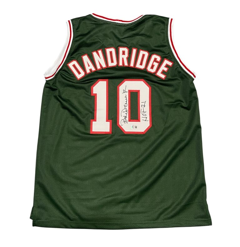 Bob Dandridge Signed Milwaukee Bucks Custom Jersey w/ HOF 21 Beckett Wit BAS COA