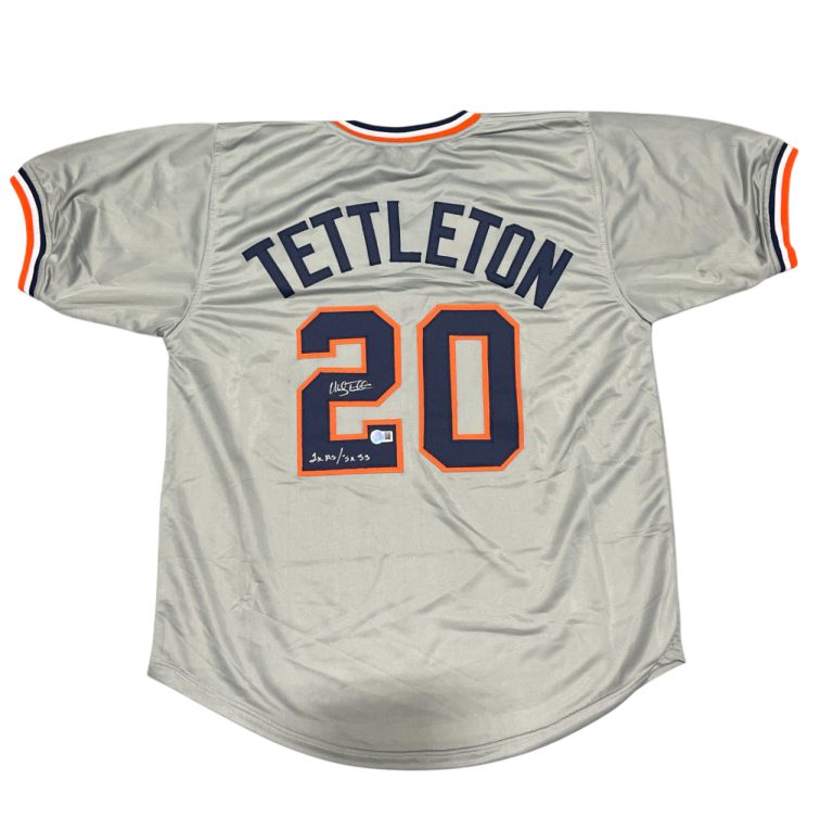 Mickey Tettleton Signed Detroit Tigers Custom Jersey 2x AS/3x SS Beckett BAS COA