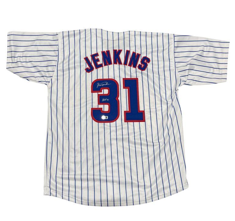 Fergie Jenkins Signed Chicago Cubs Custom Jersey w/ HOF 91 Beckett Wit BAS COA