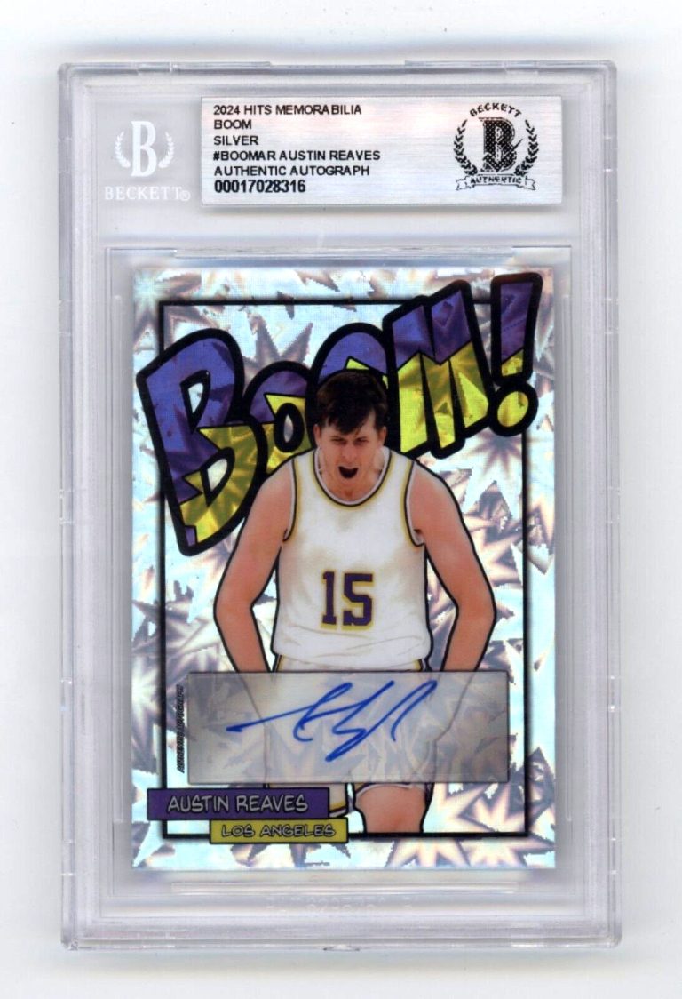 Austin Reaves 2024 Hits Memorabilia BOOM Silver JSY # 15/20 Signed BGS BAS Auto