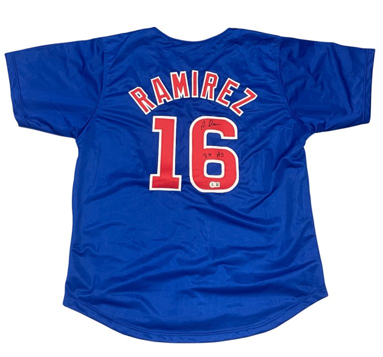 Aramis Ramirez Signed Chicago Cubs Custom Jersey w 3x AS Beckett Witness BAS COA