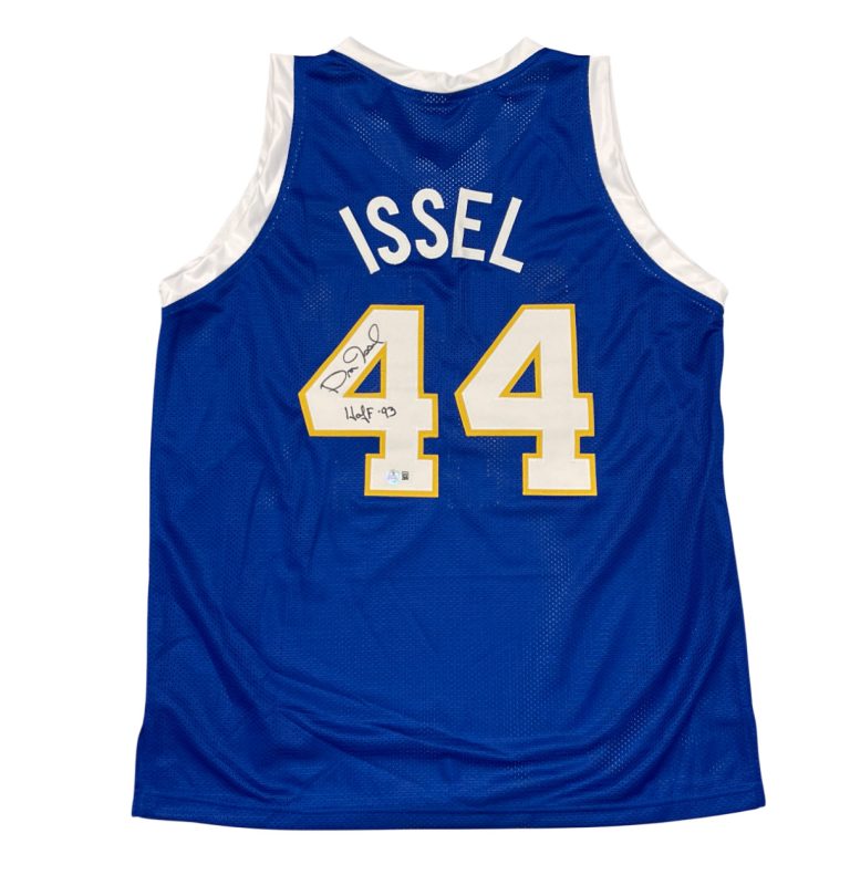 Dan Issel Signed Denver Nuggets Custom Jersey w/ HOF 93 Beckett Witness BAS COA