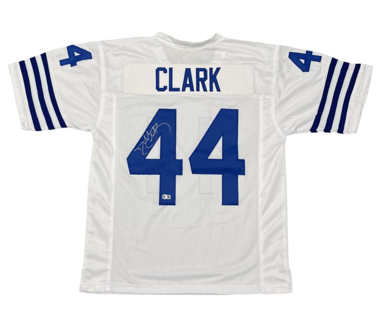 Dallas Clark Signed Indianapolis Colts Custom Jersey Beckett Witness BAS COA